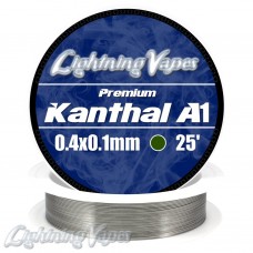 Lightning Vapes Bobina Kanthal A1 0.4x0.1mm 25ft