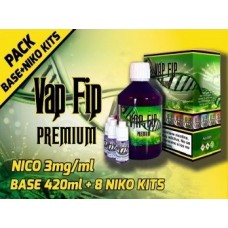 Pack Base y Nicokit Vap Fip 80vg/20pg 500ml 3mg