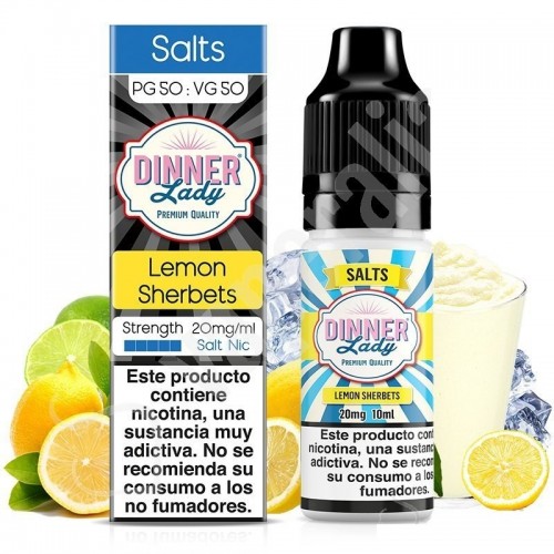 Dinner Lady Lemon Sherbets Salt 10ml 20mg